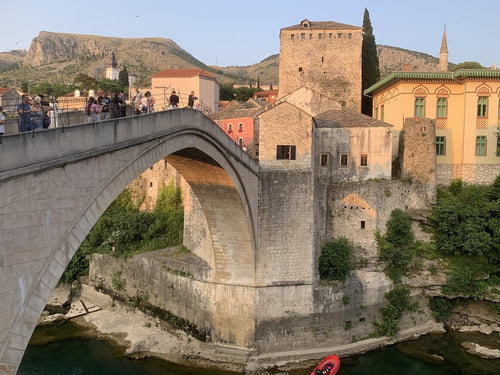 Stari Most at sunset, Mostar, Bosnia and Herzegovina