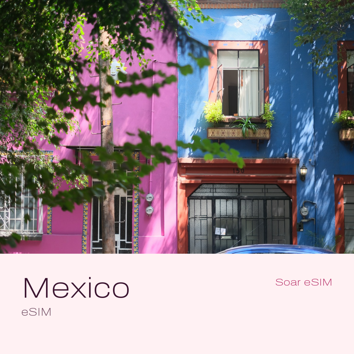 Mexico travel eSIM with a destination photo