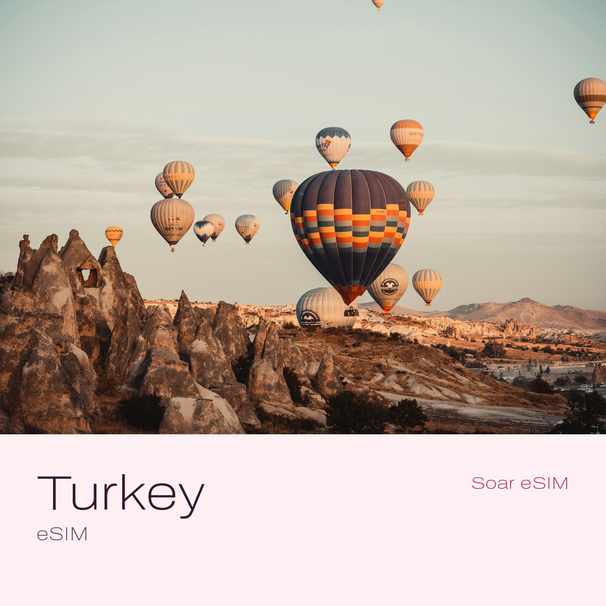 Turkey travel eSIM with a destination photo